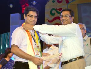 Dr Saptarshi Banerjea was honoured and received a medal and award for his excellent expertise in homoeopathy